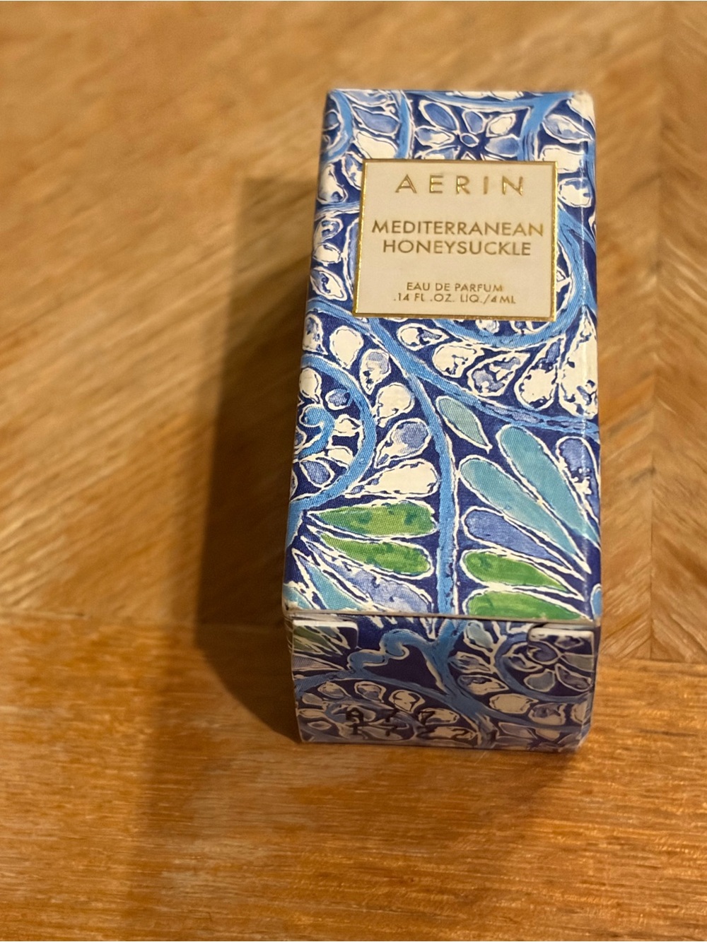 Aerin Mediterranean Honeysuckle Decorative Blue and Green Box
